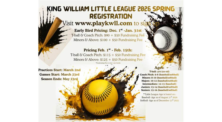 REGISTRATION NOW OPEN