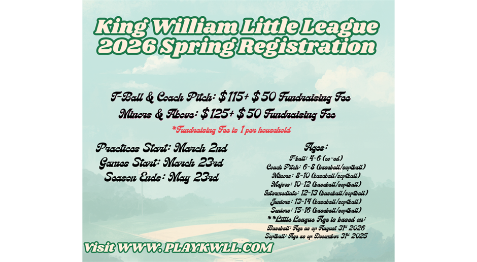 REGISTRATION NOW OPEN